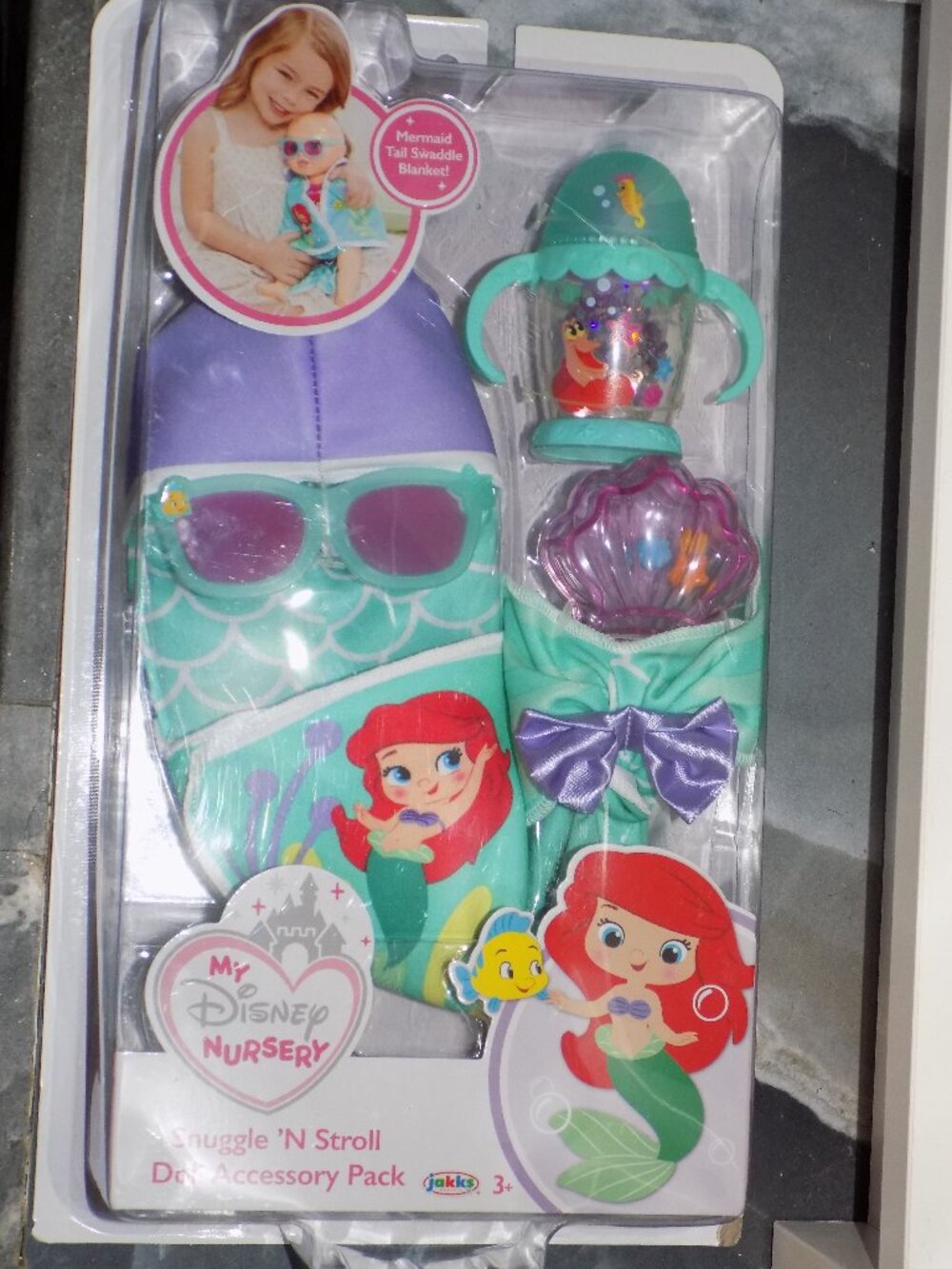 My Disney Nursery Ariel Snuggle N Stroll Doll Accessory Pack NEW 2019